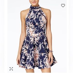 B. Darlin High Neck Floral Dress for wedding guest
